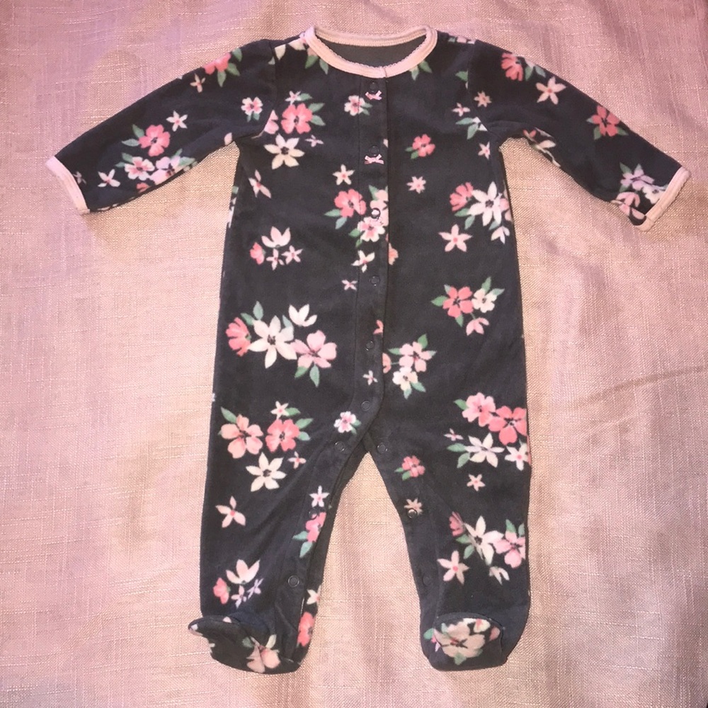 Carters baby girl footed sleeper